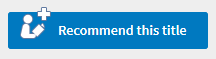 Recommend this title button image